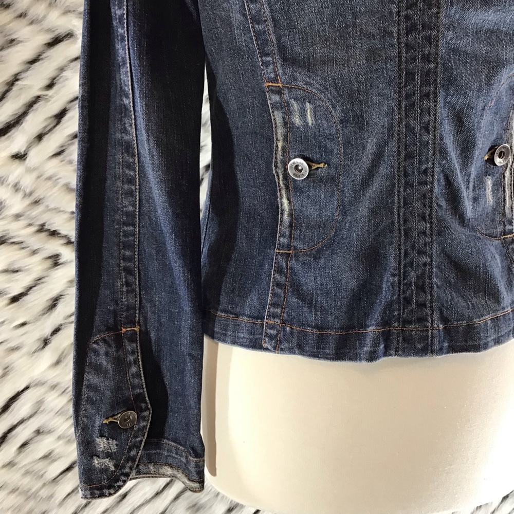 Level 99 Distressed Denim Jacket - image 6